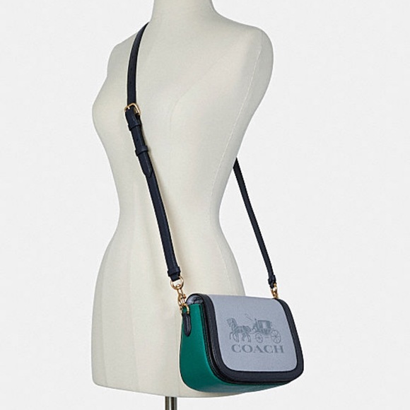 Coach Saddle In Colorblock With Horse And Carriage - Picture 4 of 6